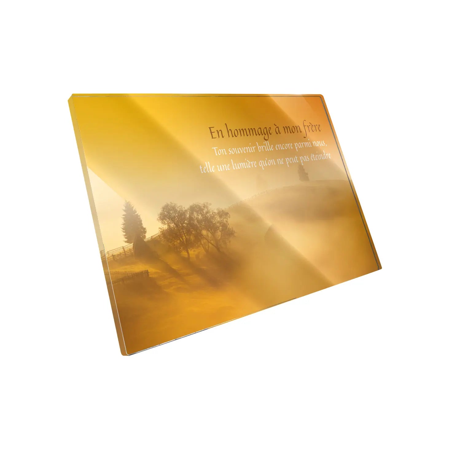 Plaque funéraire Prairie - Brumes colorées