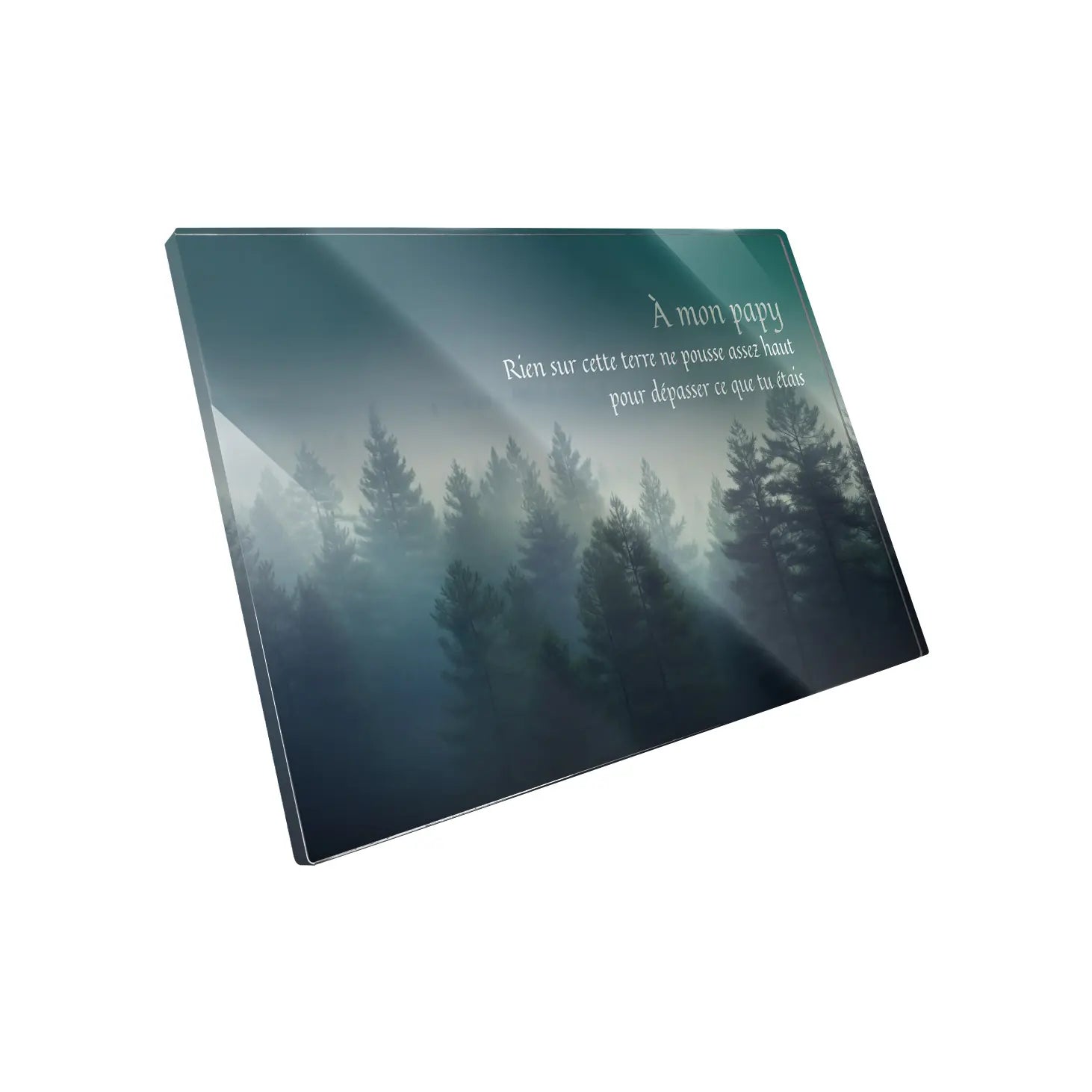 Plaque funéraire Forêt - Brumes colorées