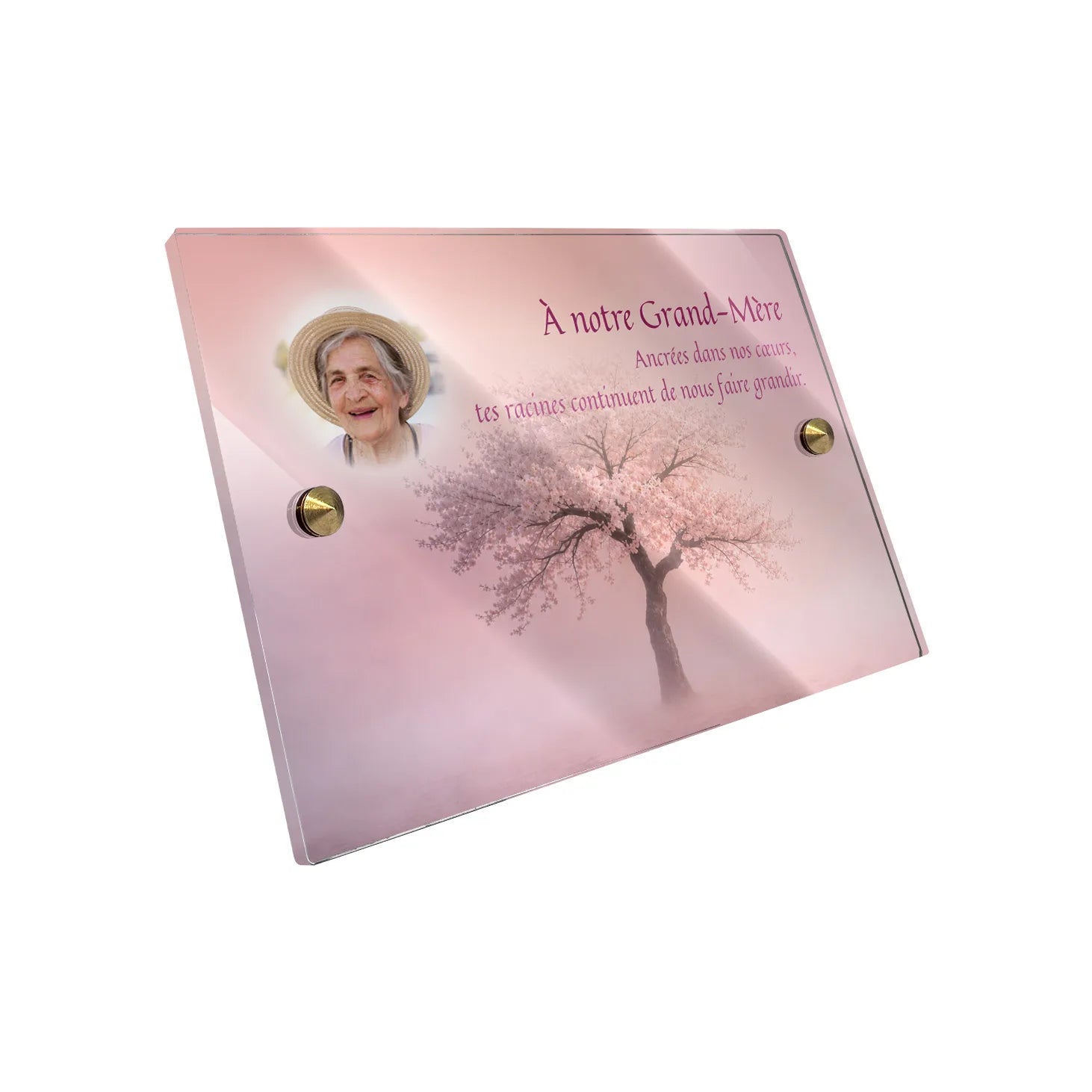 Plaque funéraire Arbre - Brumes colorées