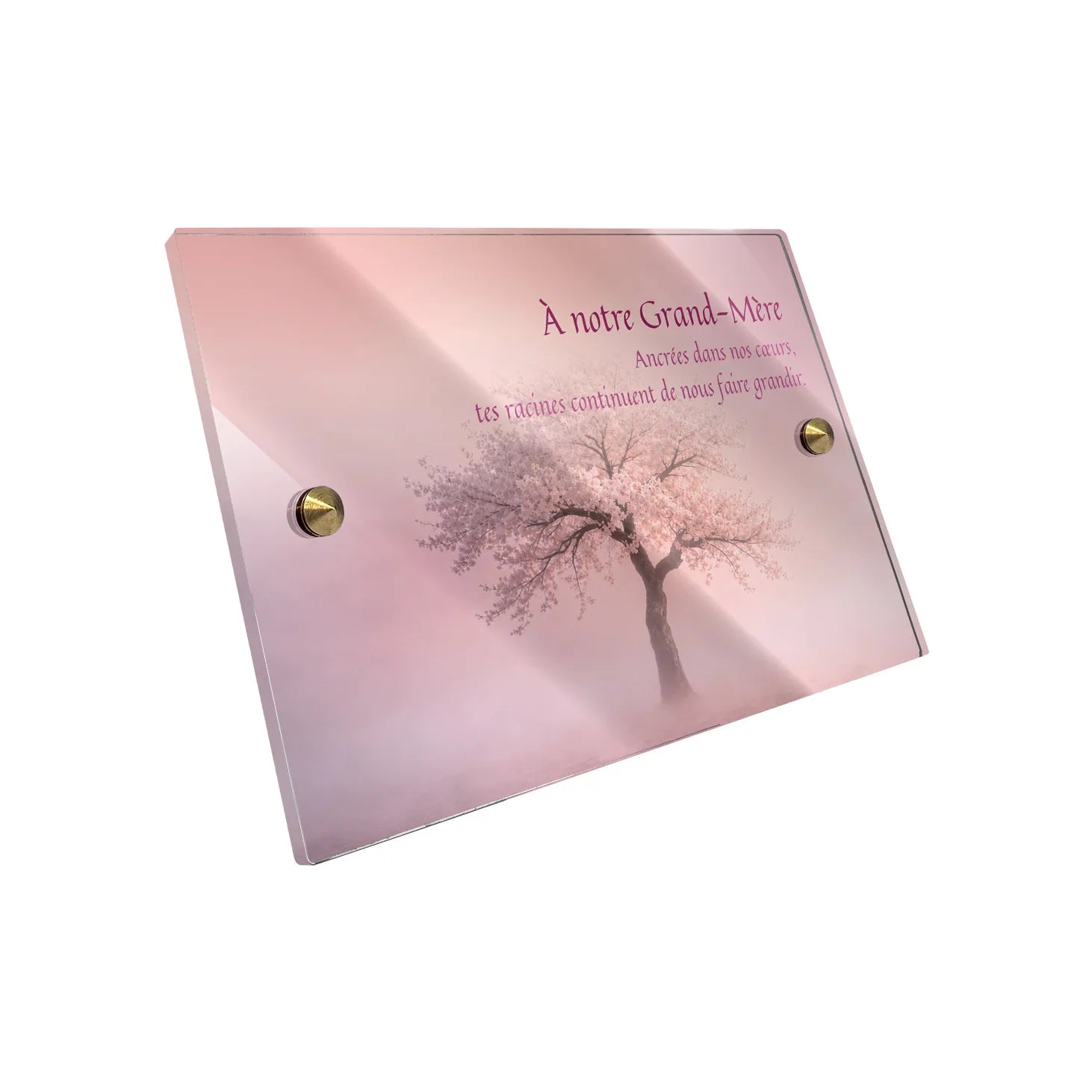 Plaque funéraire Arbre - Brumes colorées