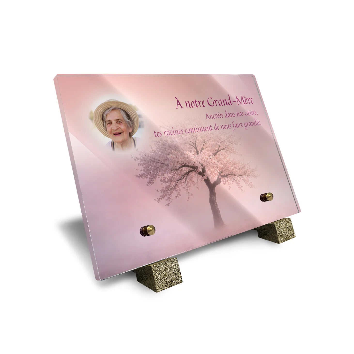 Plaque funéraire Arbre - Brumes colorées