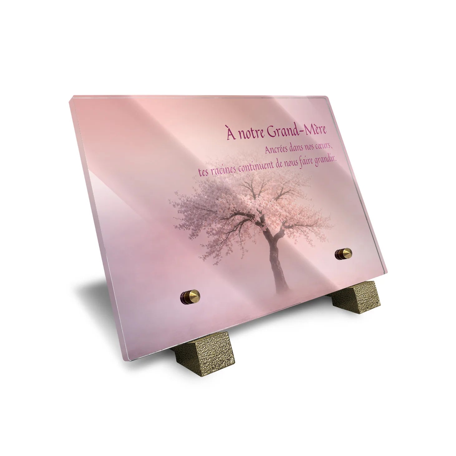 Plaque funéraire Arbre - Brumes colorées