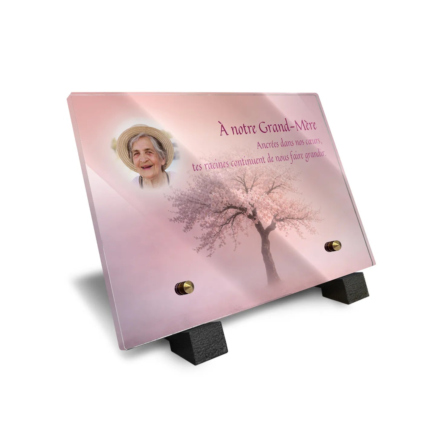 Plaque funéraire Arbre - Brumes colorées