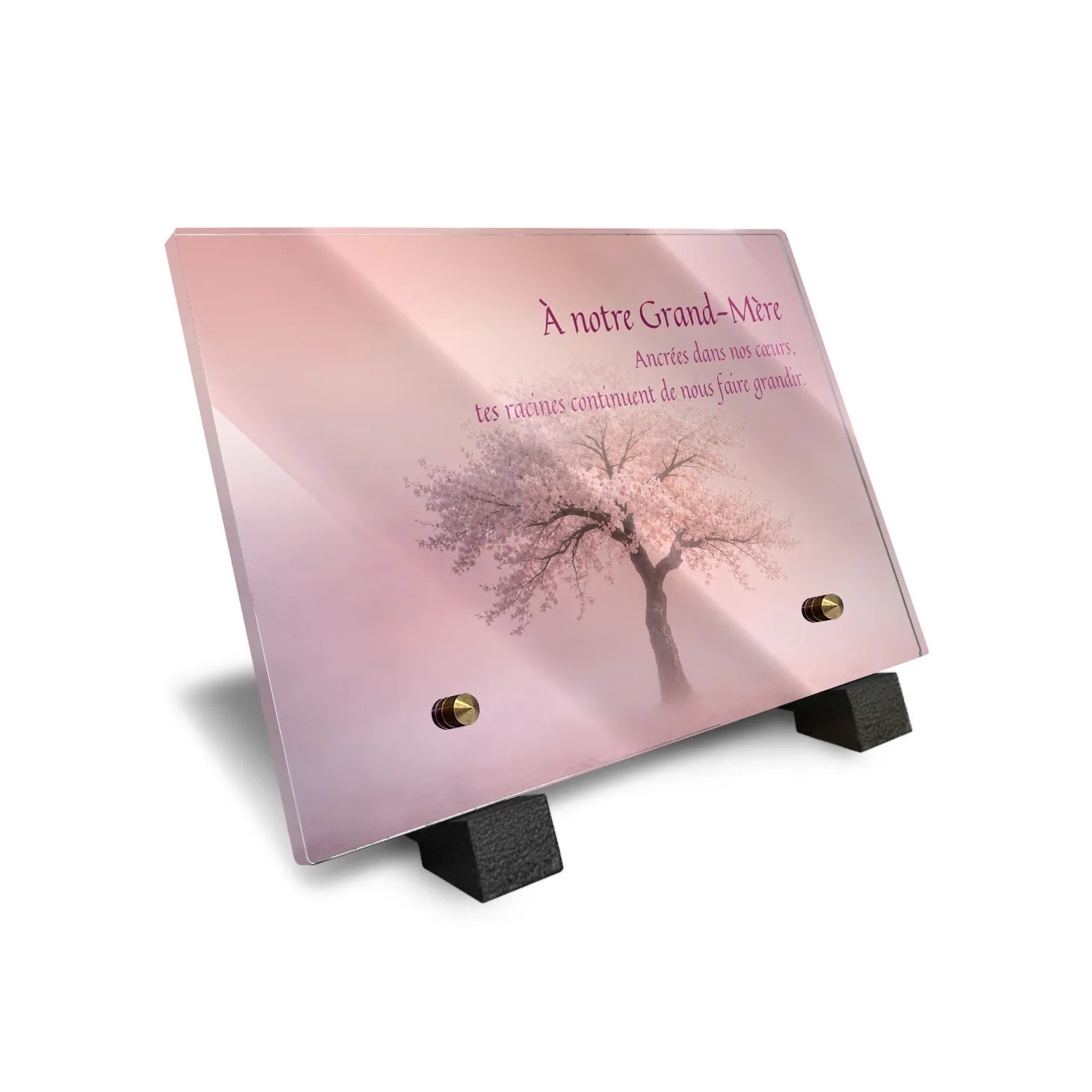 Plaque funéraire Arbre - Brumes colorées