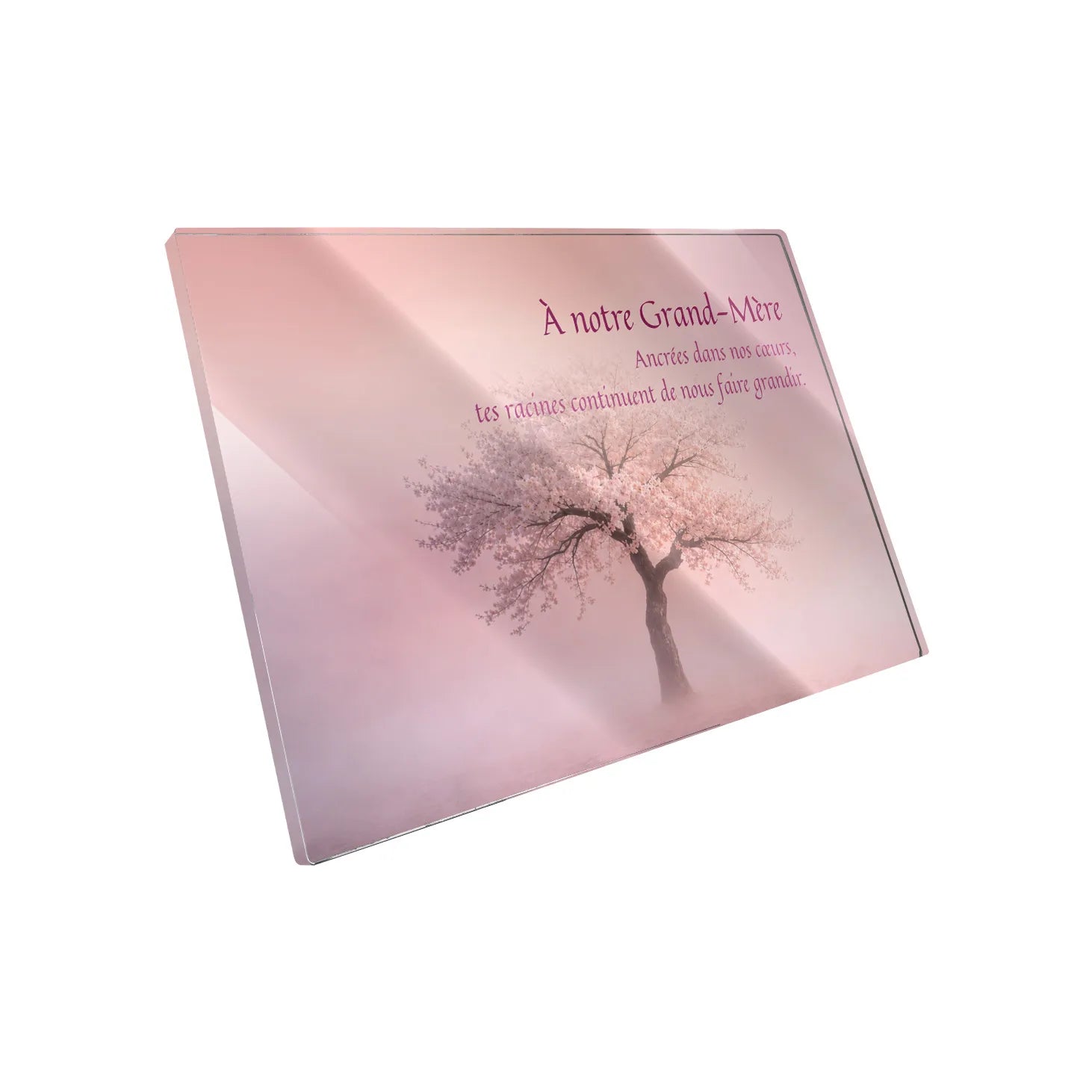 Plaque funéraire Arbre - Brumes colorées