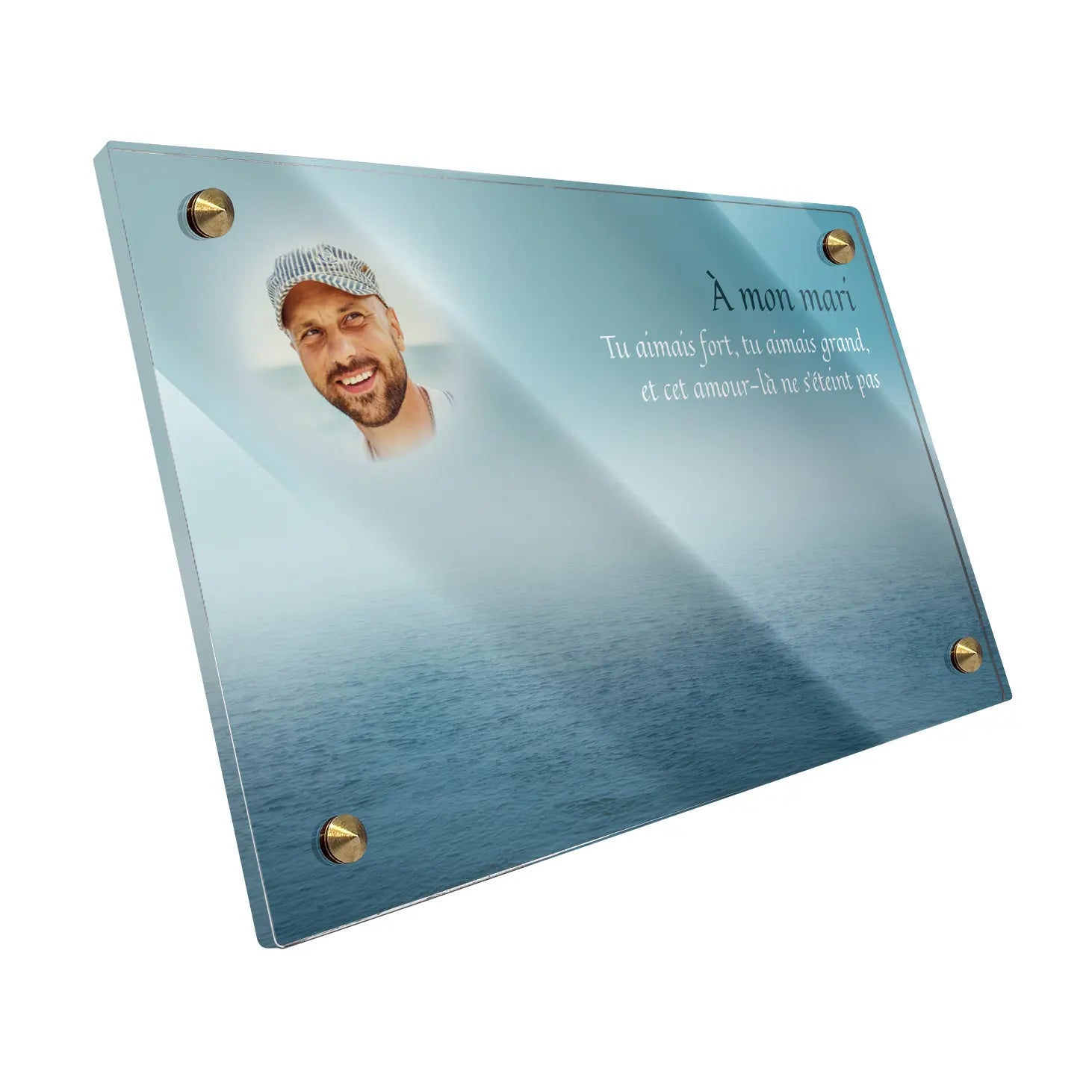 Plaque funéraire Océan - Brumes colorées