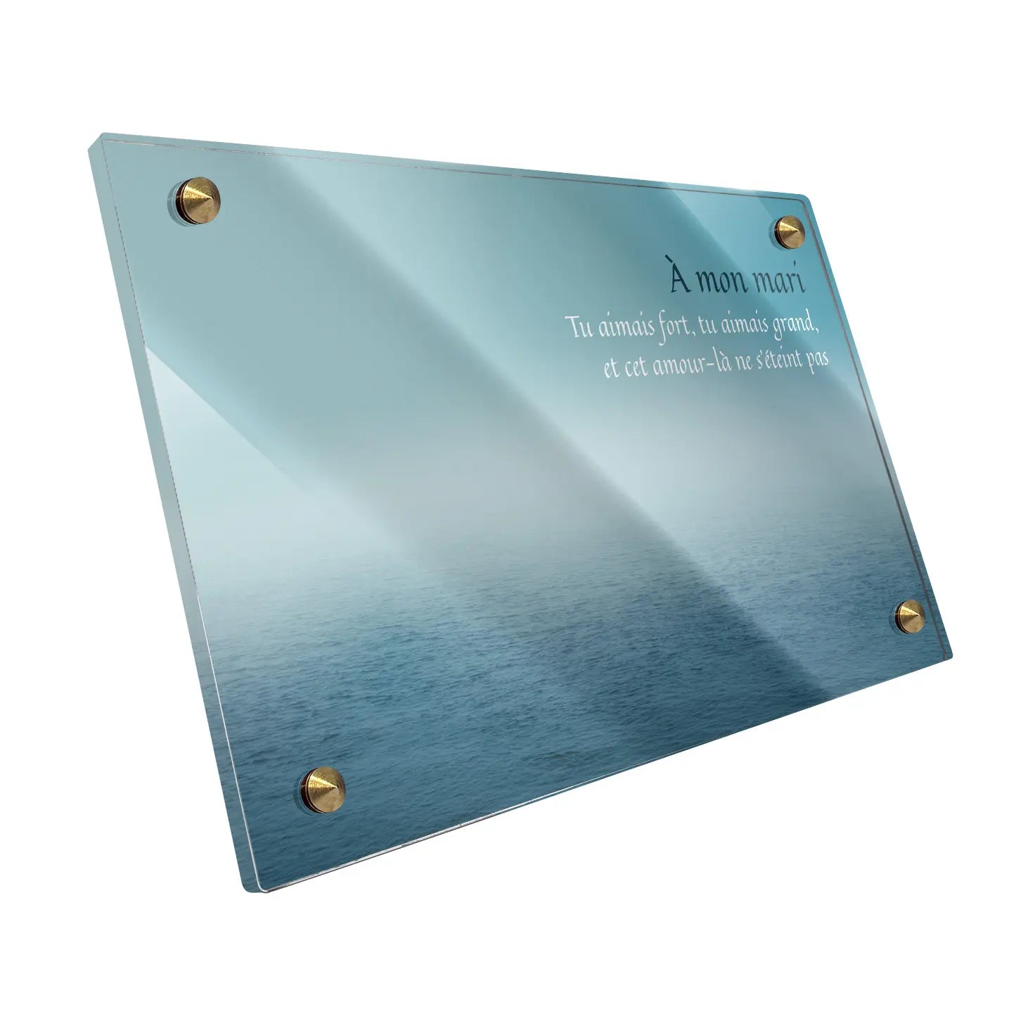 Plaque funéraire Océan - Brumes colorées