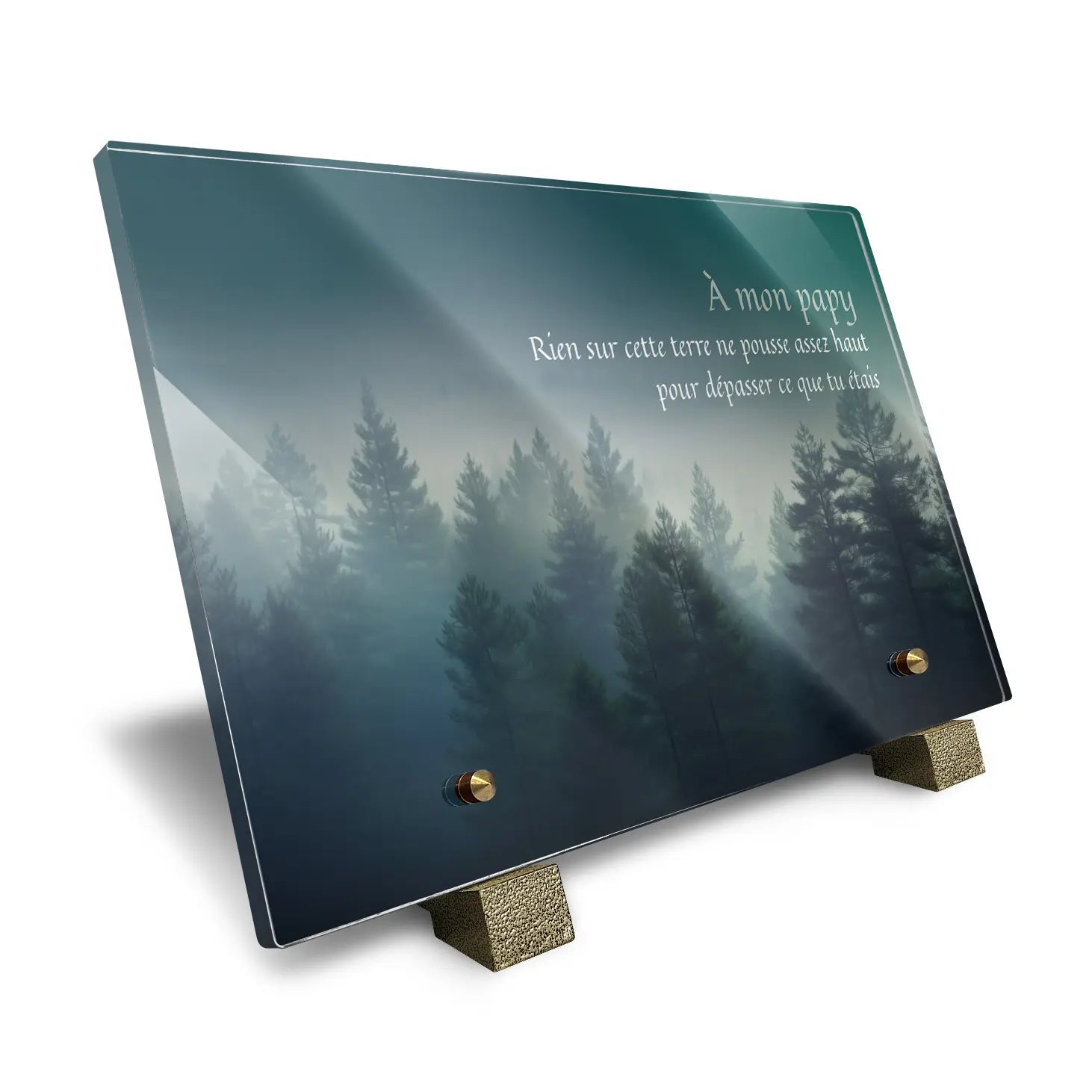Plaque funéraire Forêt - Brumes colorées