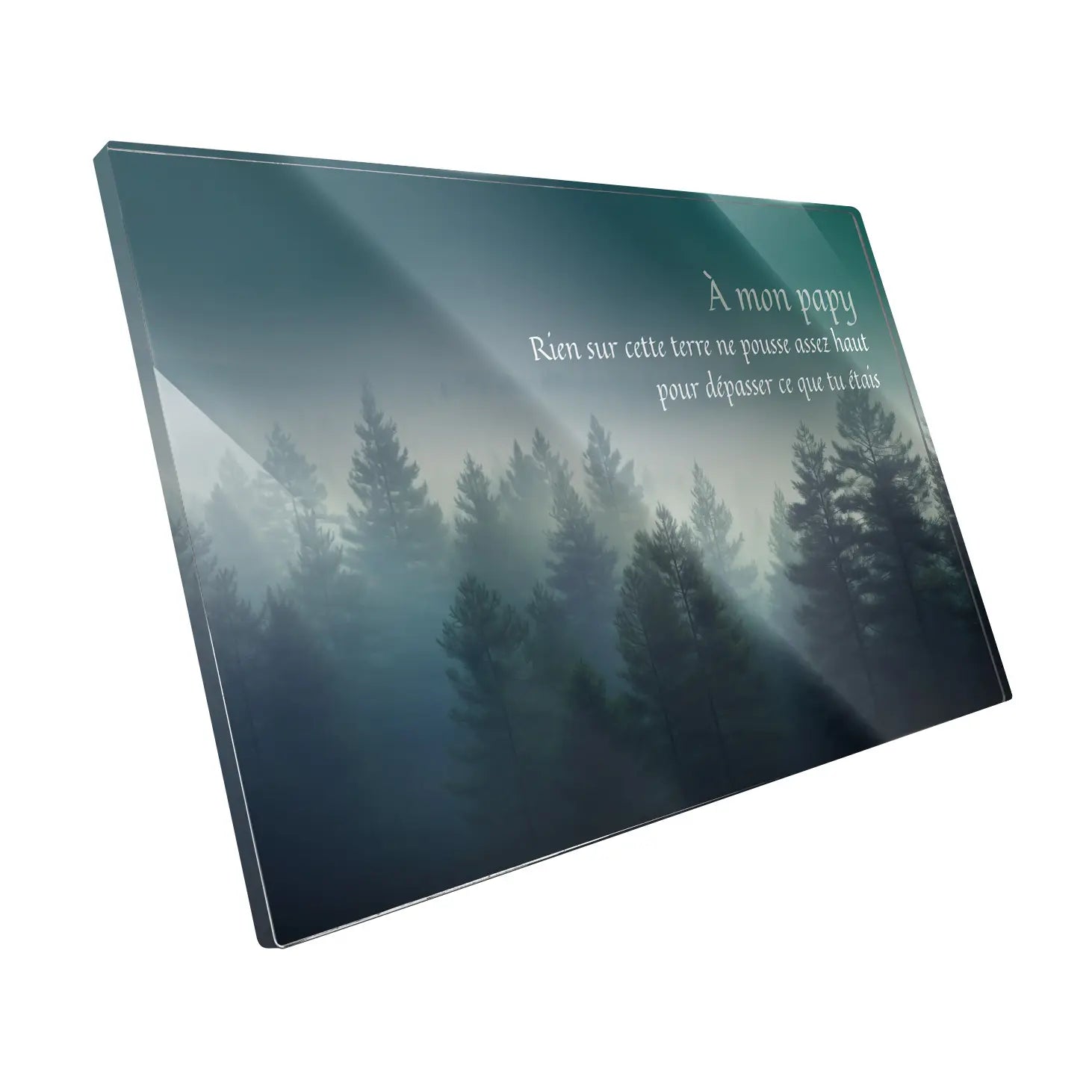 Plaque funéraire Forêt - Brumes colorées