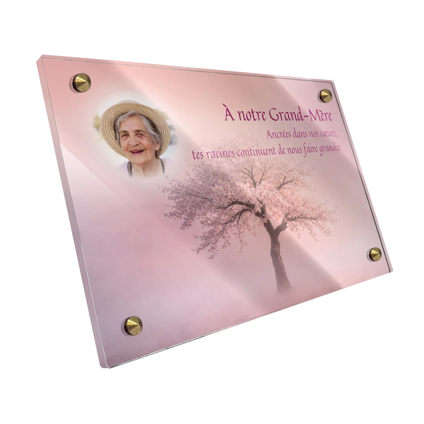 Plaque funéraire Arbre - Brumes colorées