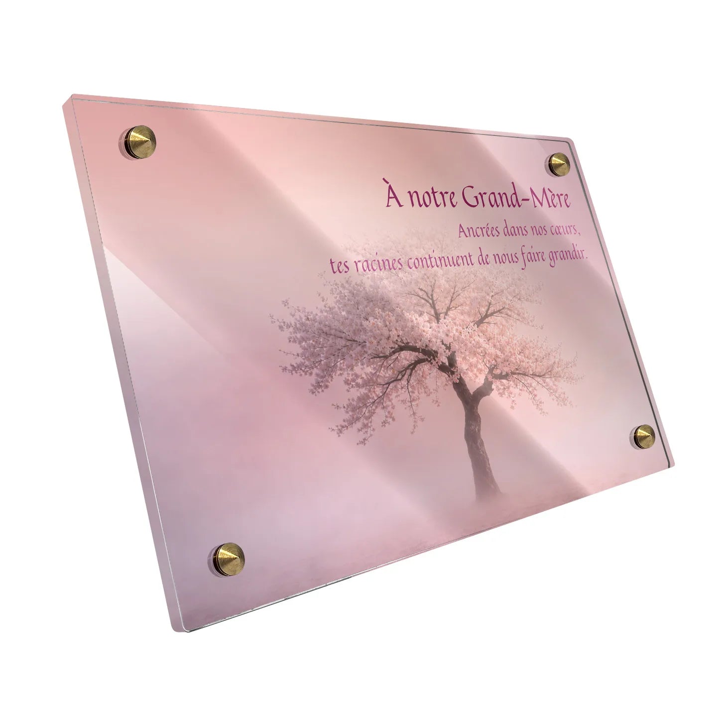 Plaque funéraire Arbre - Brumes colorées