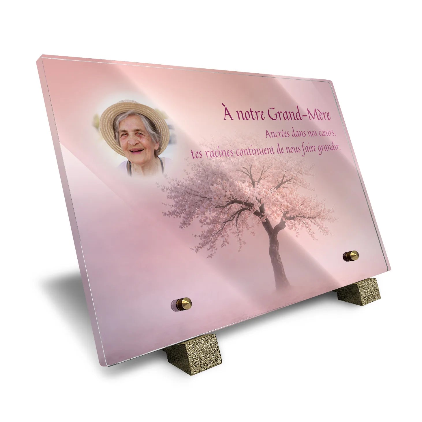 Plaque funéraire Arbre - Brumes colorées
