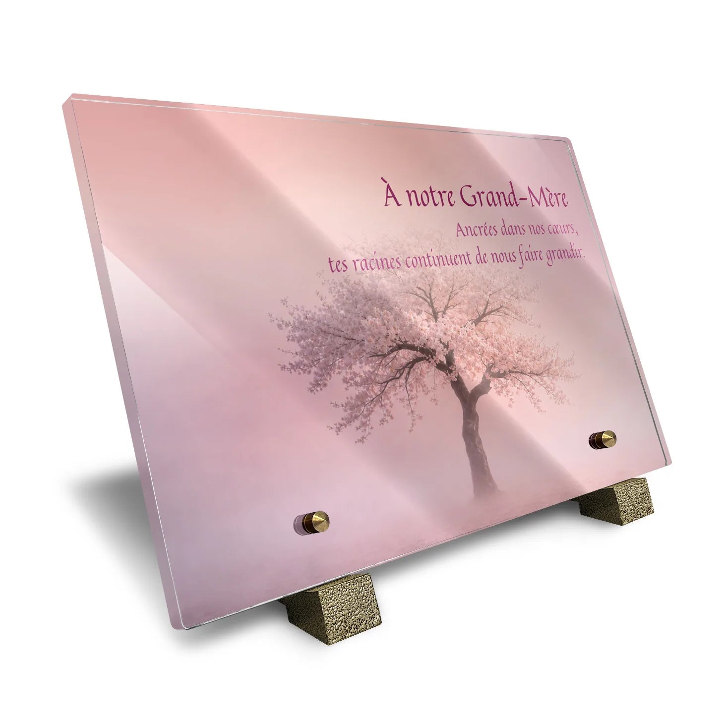 Plaque funéraire Arbre - Brumes colorées