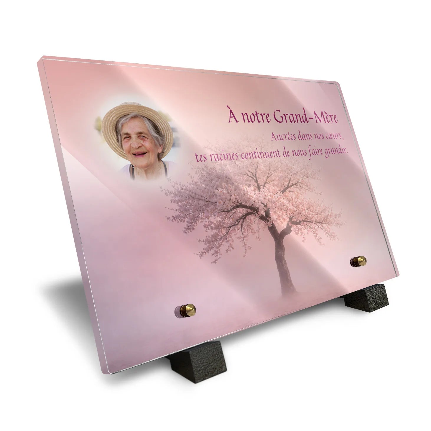 Plaque funéraire Arbre - Brumes colorées