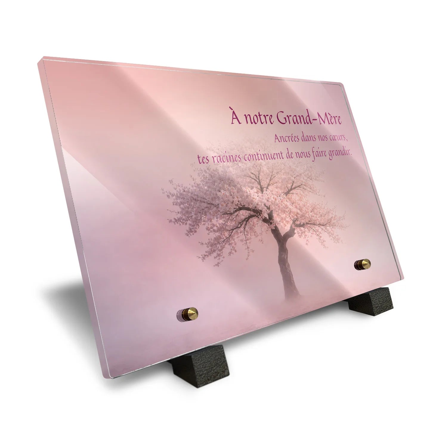 Plaque funéraire Arbre - Brumes colorées