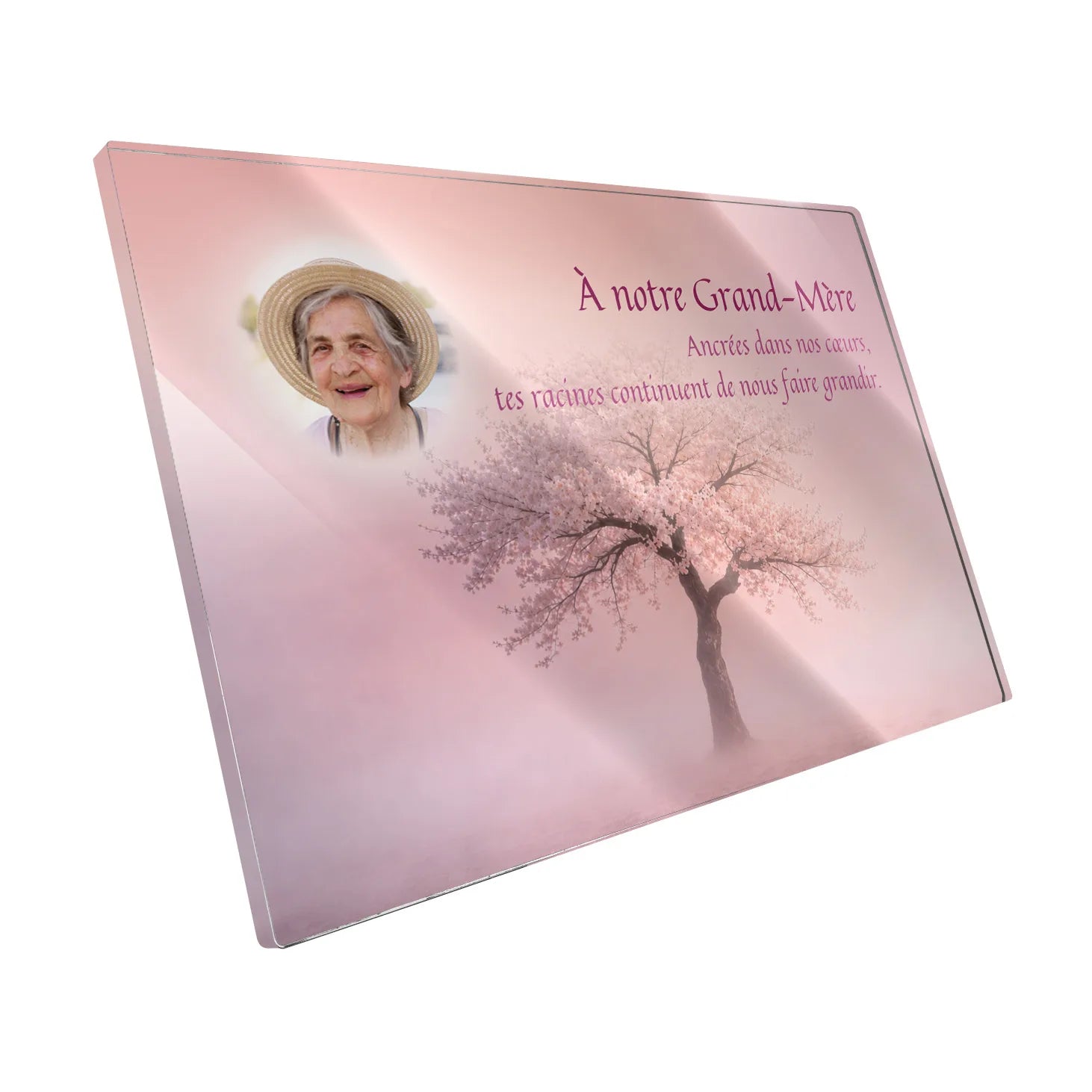 Plaque funéraire Arbre - Brumes colorées