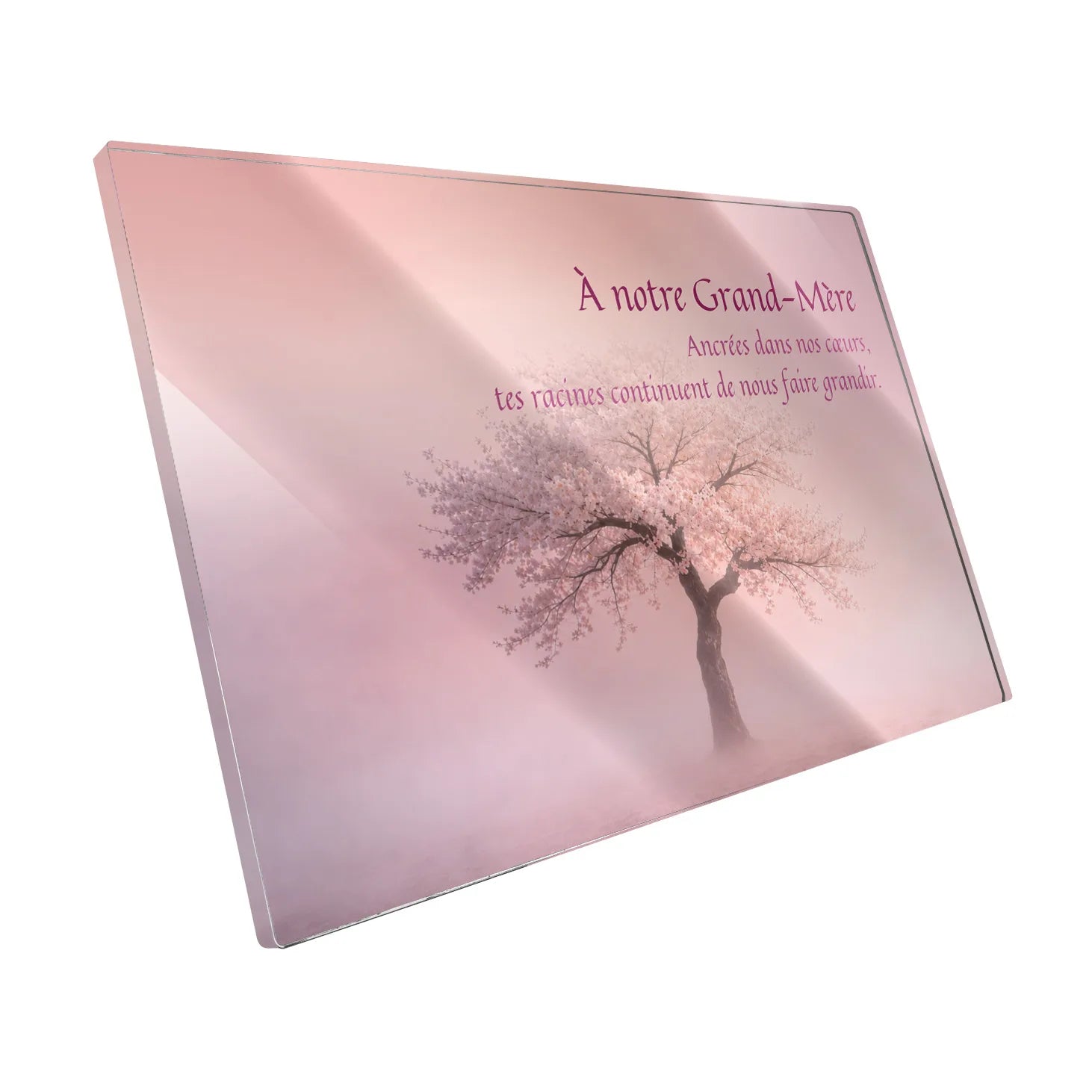 Plaque funéraire Arbre - Brumes colorées